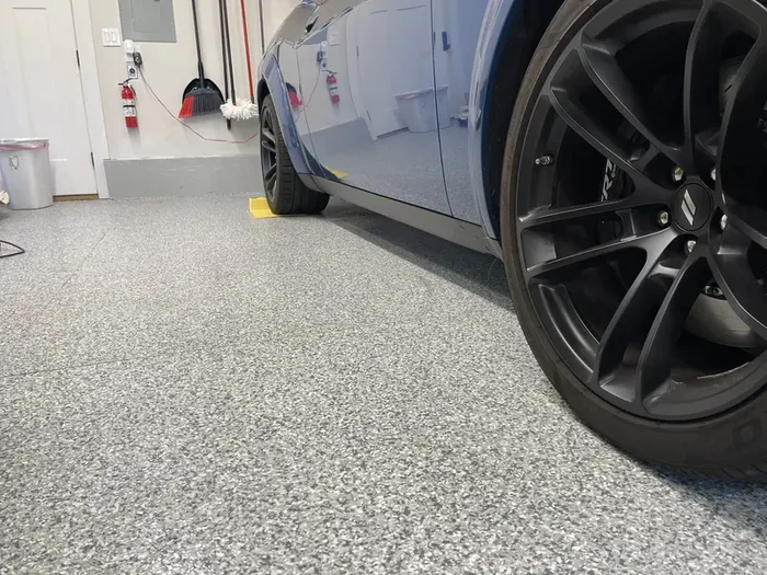 Chip & Flake Concrete Coating in Bedford